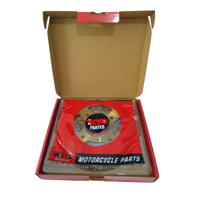KIT PIÑON DEL/TRAS. C/CADENA AUTECO VICTORY MRX-150 MODELO 2021 (DORADO) 50T-15T 428HX132L - KTO ®